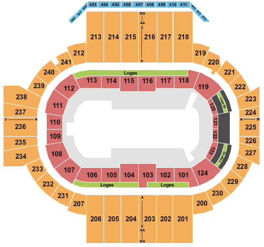 PeoplesBank Arena Monster Jam Seating Chart